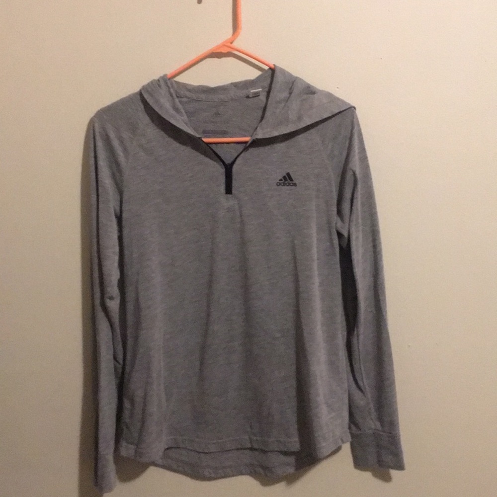 Gray Adidas top